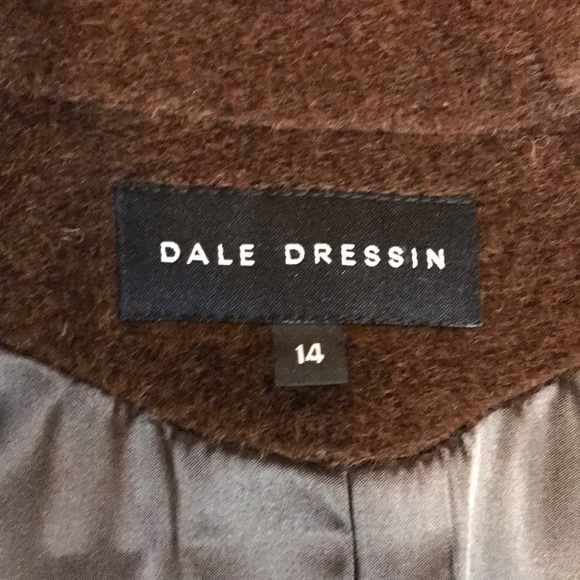 Dale Dressin Alpaca Suri Wool Brown 14 Coat - Picture 13 of 16